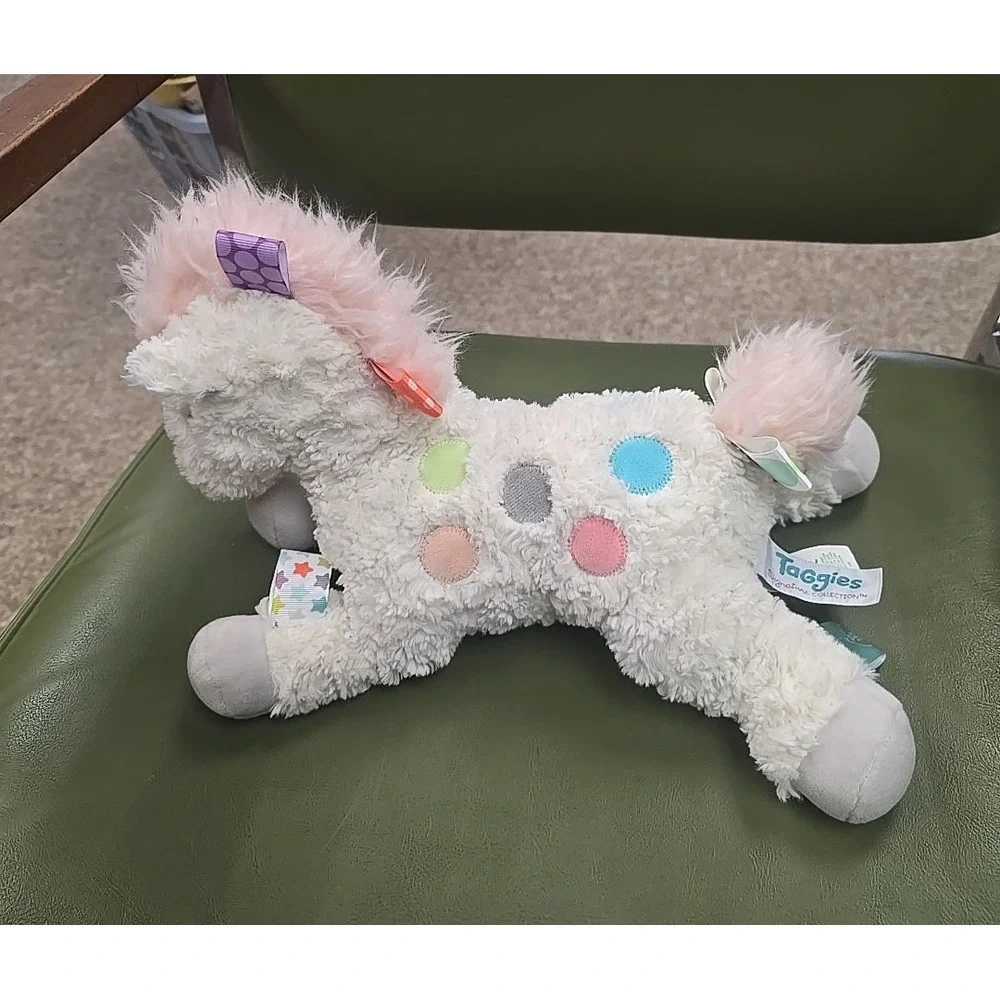 Mary Meyer Taggies Painted White Pony Sensory Soft Plush Stuffed Animal‎ Toy